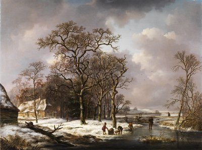 Paisaje invernal de Andreas Schelfhout